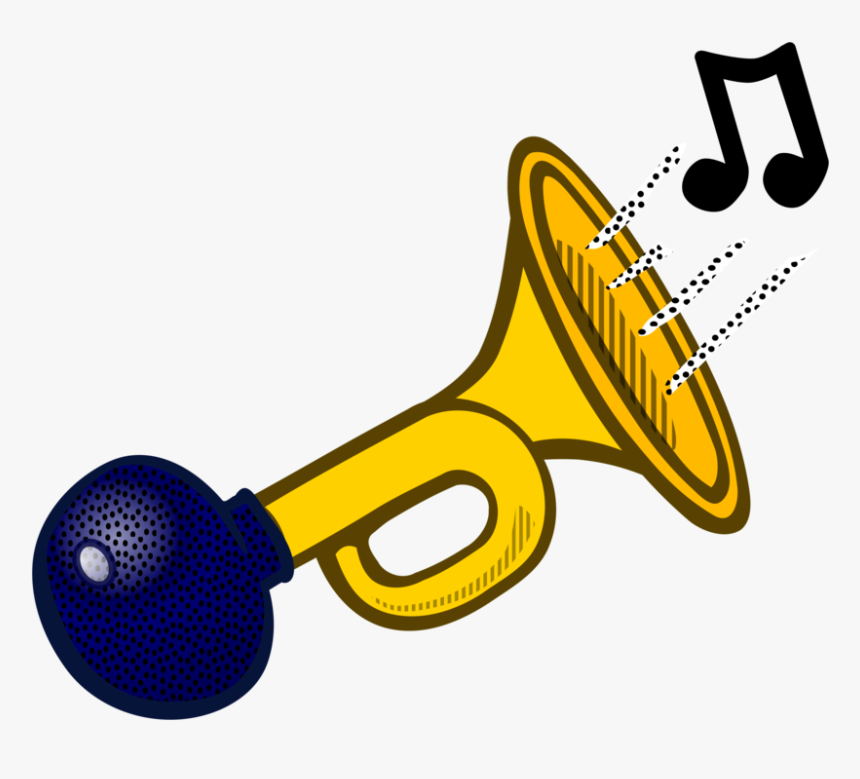 Yellow,sports Equipment,line - Horn Clipart, HD Png Download