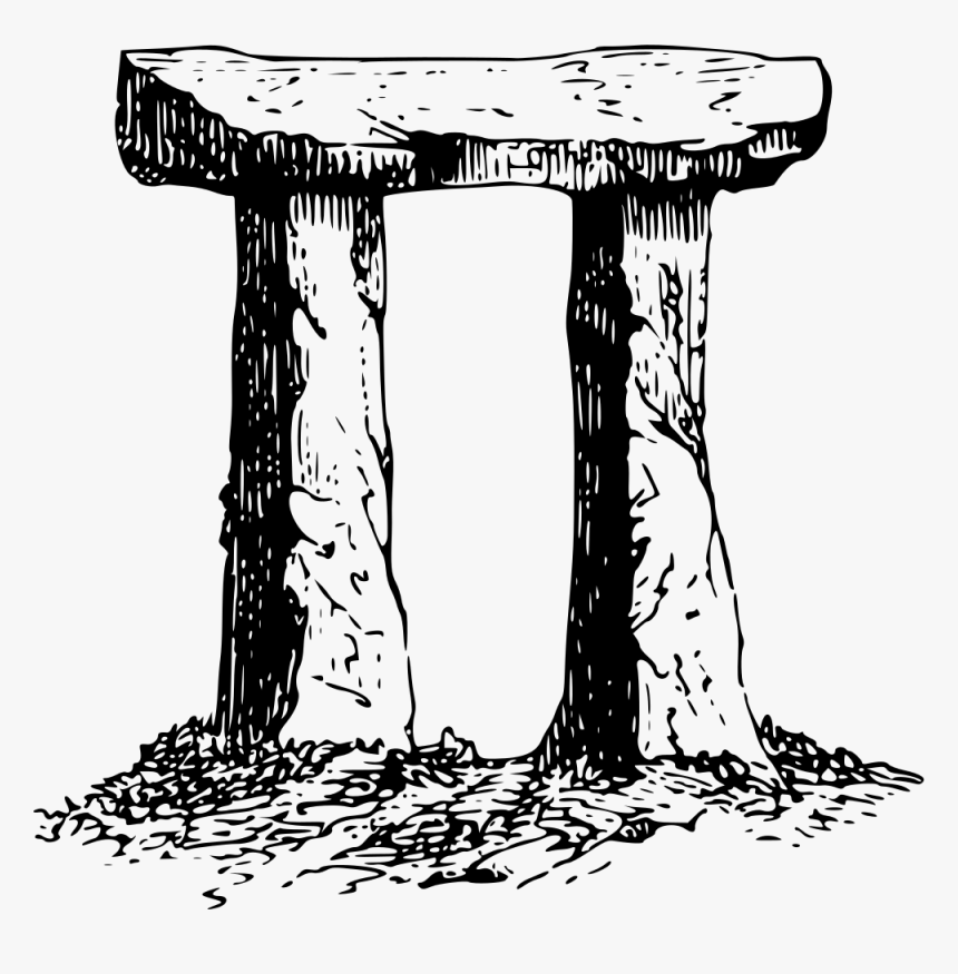 Standing Stones - Standing Stone Clipart Black And White, HD Png Download