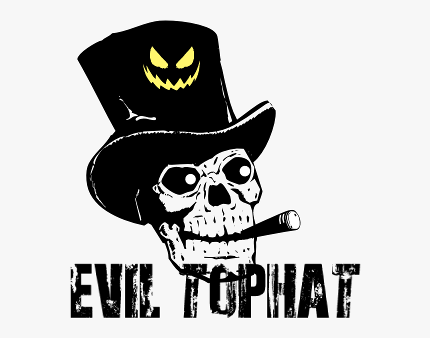 Skull Top Hat Logo, HD Png Download