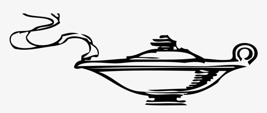 Lamp, Genie, Aladdin, Fiction, Fantasy, Arabian, Nights - Genie Lamp Clip Art, HD Png Download