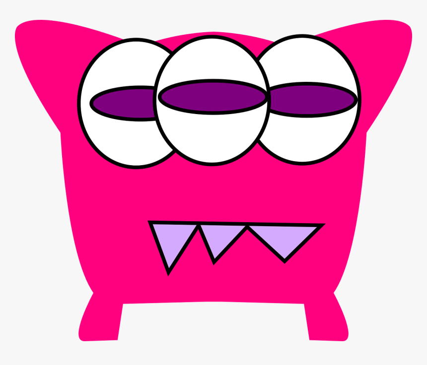 3 Teeth Monster, HD Png Download