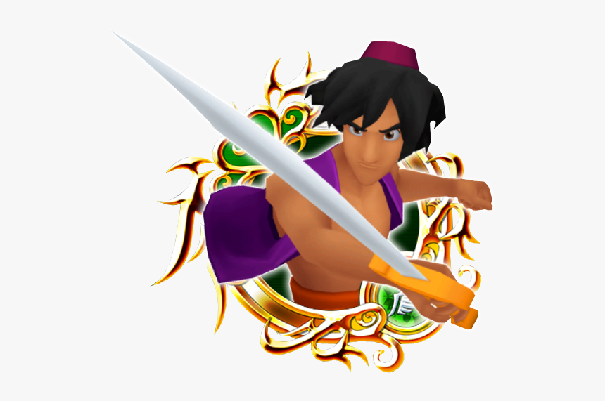 Aladdin - Kingdom Hearts Illustrated, HD Png Download