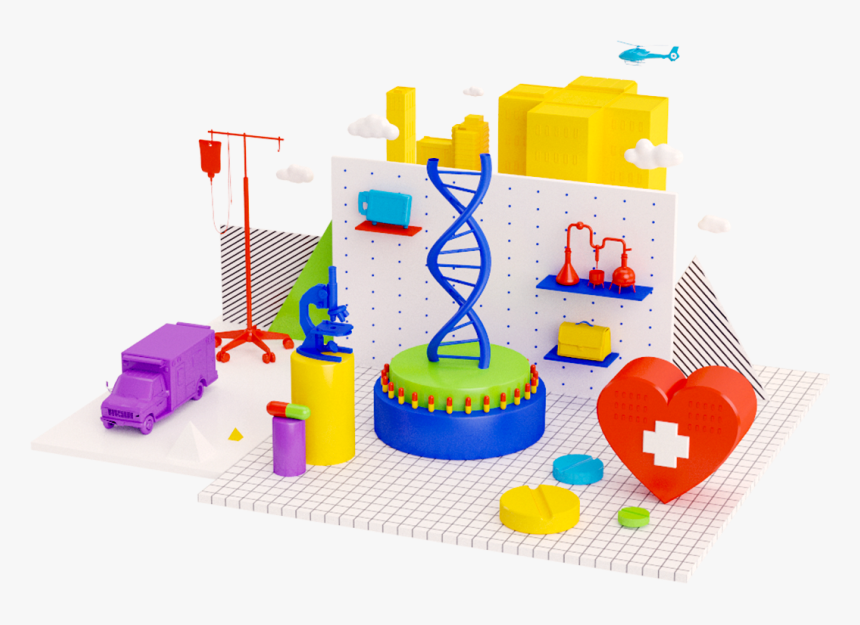 Healthcare Illustration By Pinch Studio - Construction Set Toy, HD Png Download