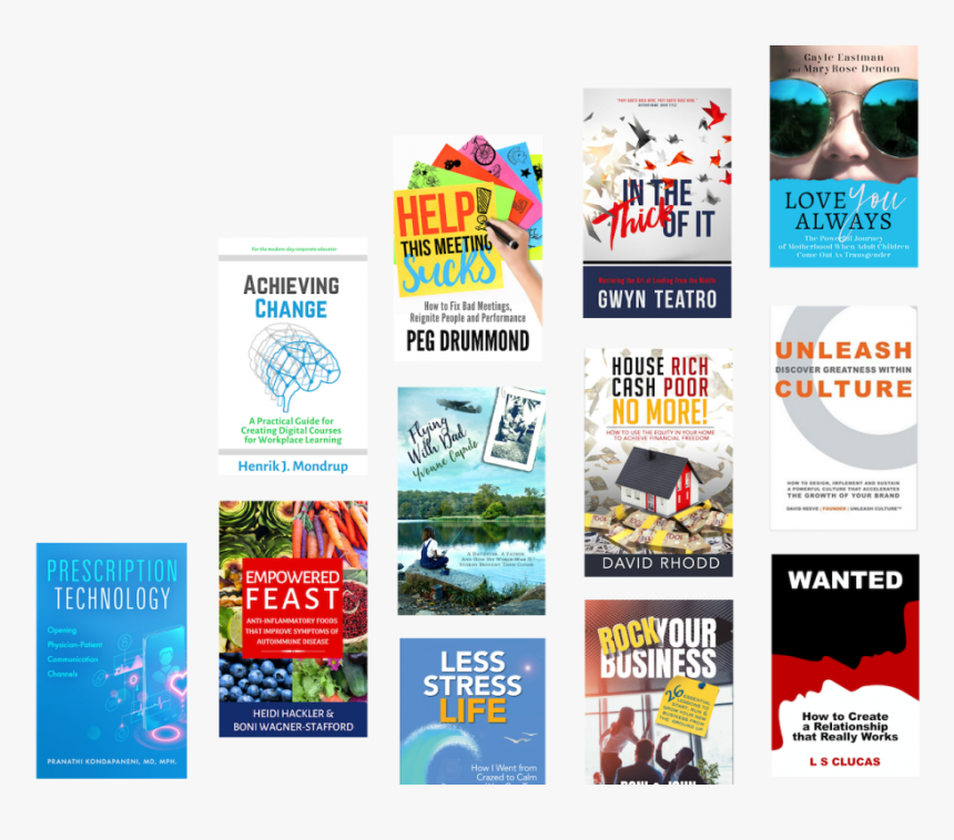 Cascade Of Books Transp - Flyer, HD Png Download
