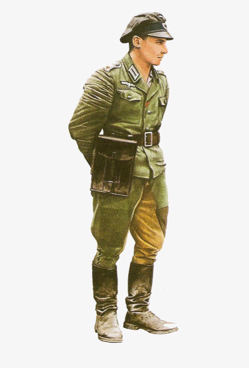 Ww2 German Officer In Italy, HD Png Download