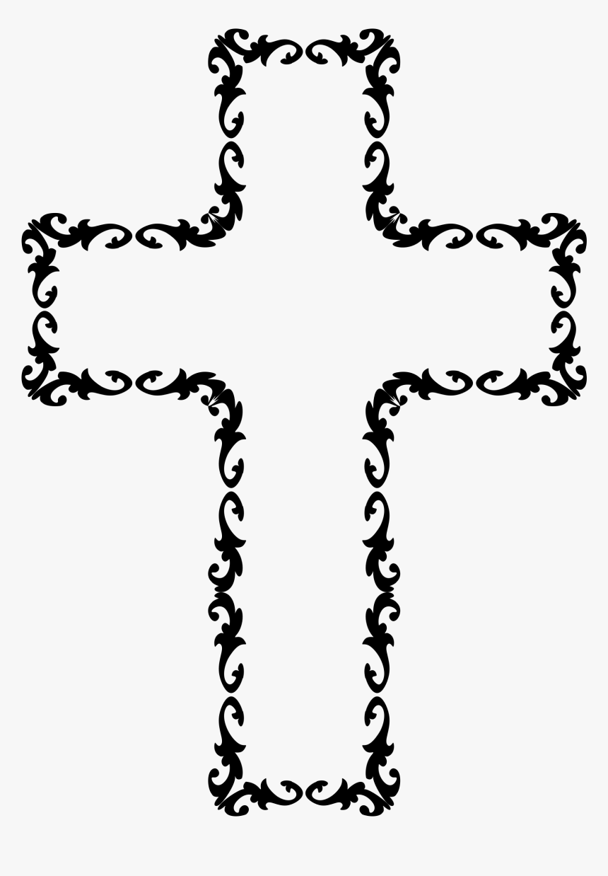 Flourishism Frame Cross Clip Arts - Transparent Religious Frames Png, Png Download