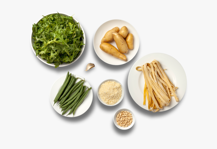 Fresh Pasta With Arugula Pesto, Fingerling Potatoes - Side Dish, HD Png Download