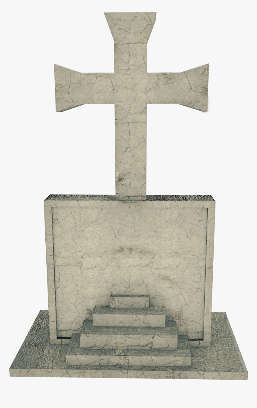 Transparent Gravestone Png - Cemetery Cross Png, Png Download