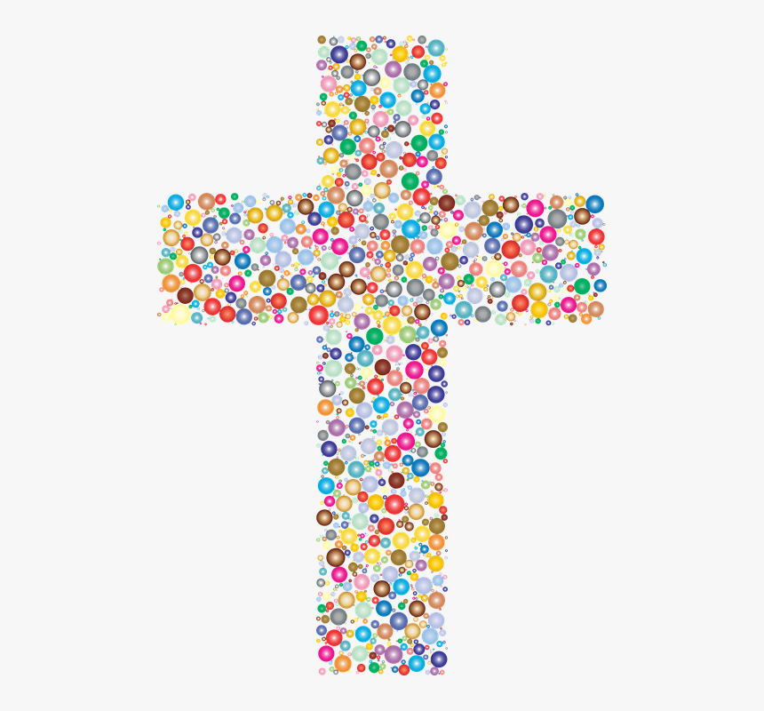 Jesus, Christ, Cross, Crucifix, Christian, Catholic - Colorful Cross Transparent Background, HD Png Download