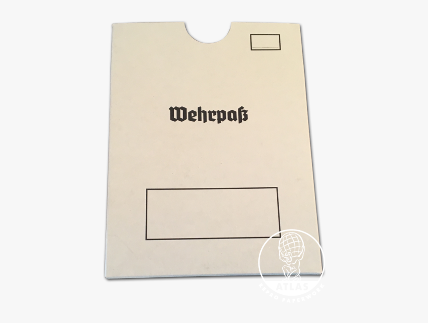Wehrpass Slip Cover - Paper, HD Png Download
