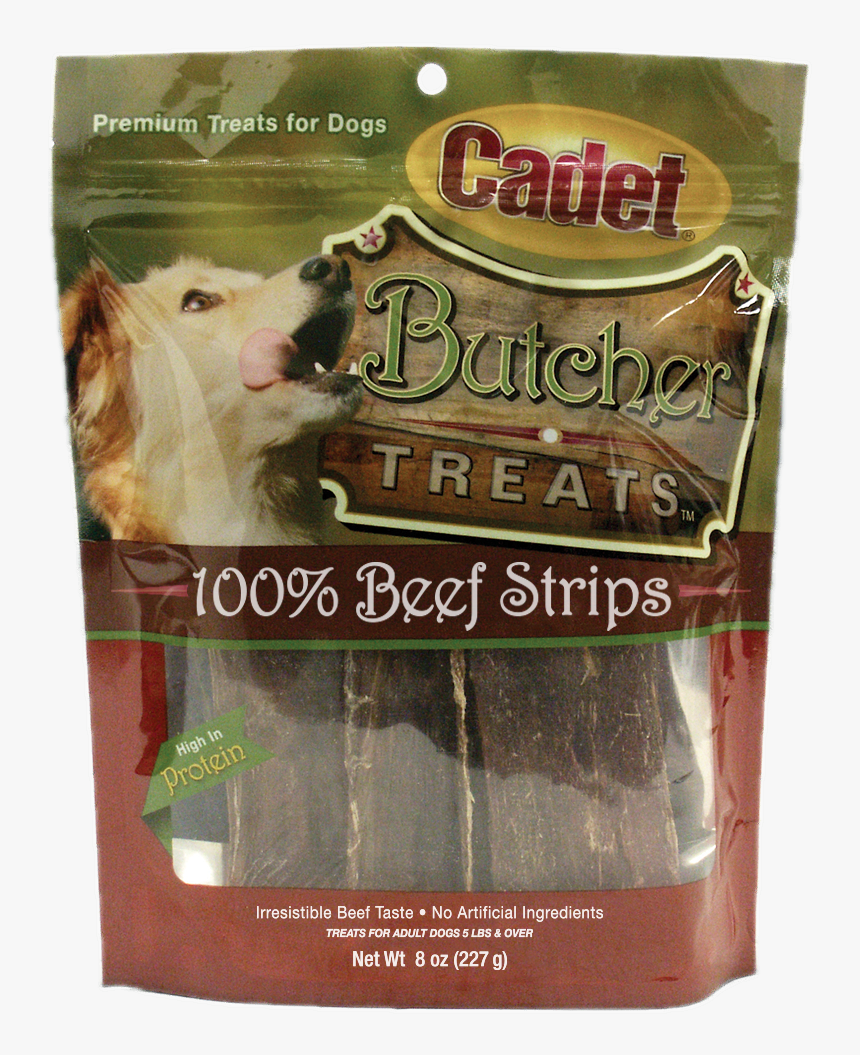 Natural Dog Treats, Natural Treats For Dogs, Cadet - Cadet Butcher Treats Beef Strips, HD Png Download