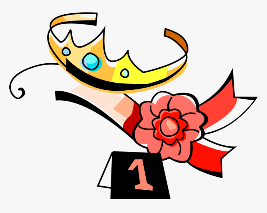 Vector Illustration Of Beauty Queen Tiara Crown And - Pageants Clipart, HD Png Download