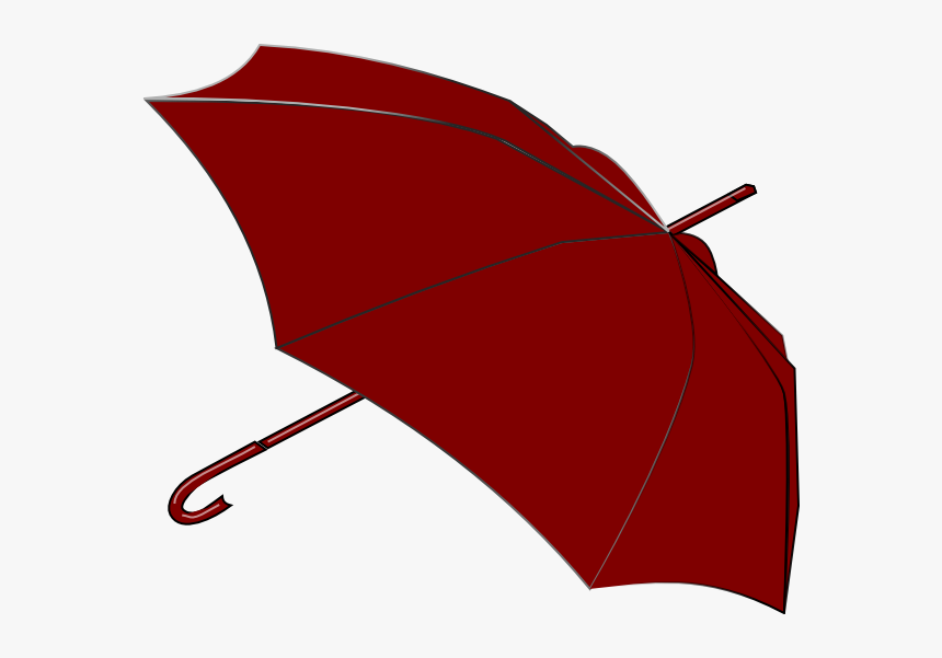 Umbrella Maroon Clipart, HD Png Download