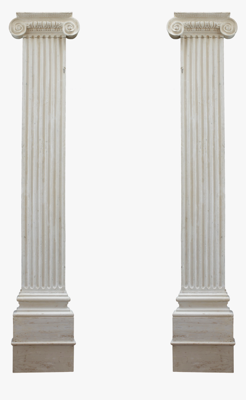 Columns Ionic Png Image French Antiques, Hand Carved, - Stone Pillar Transparent Background, Png Download