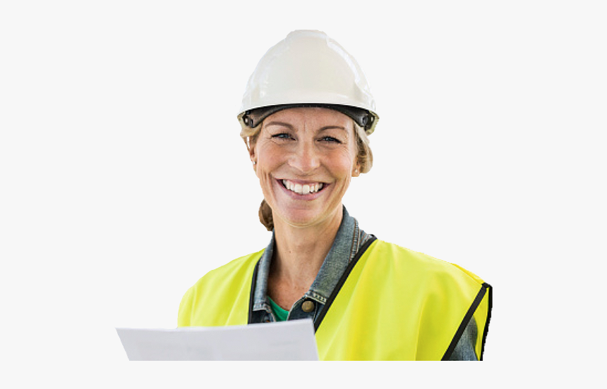 Construction Woman - Hard Hat, HD Png Download
