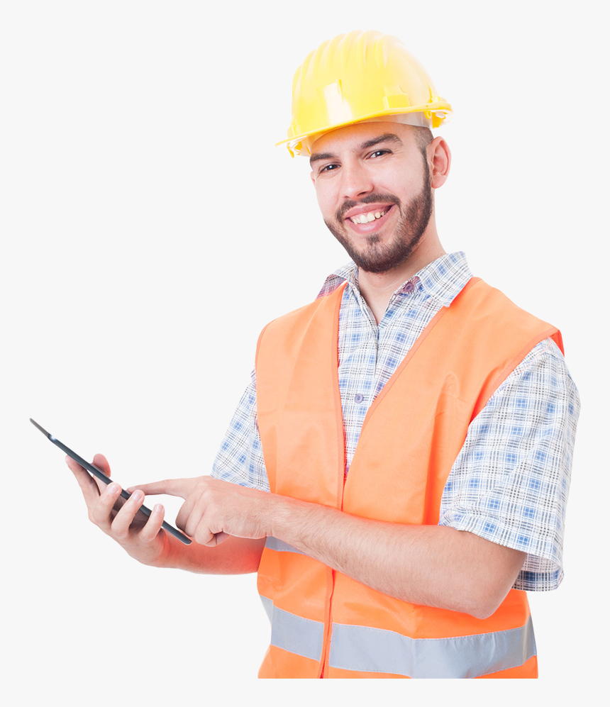 Монтажник. Довольный инженер. Человек в каске. Работники на стройке. Рабочий в каске.