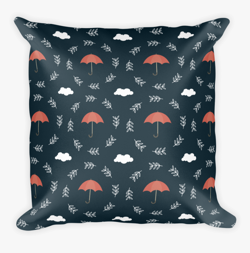 Red Umbrella Square Pillow - Cushion, HD Png Download