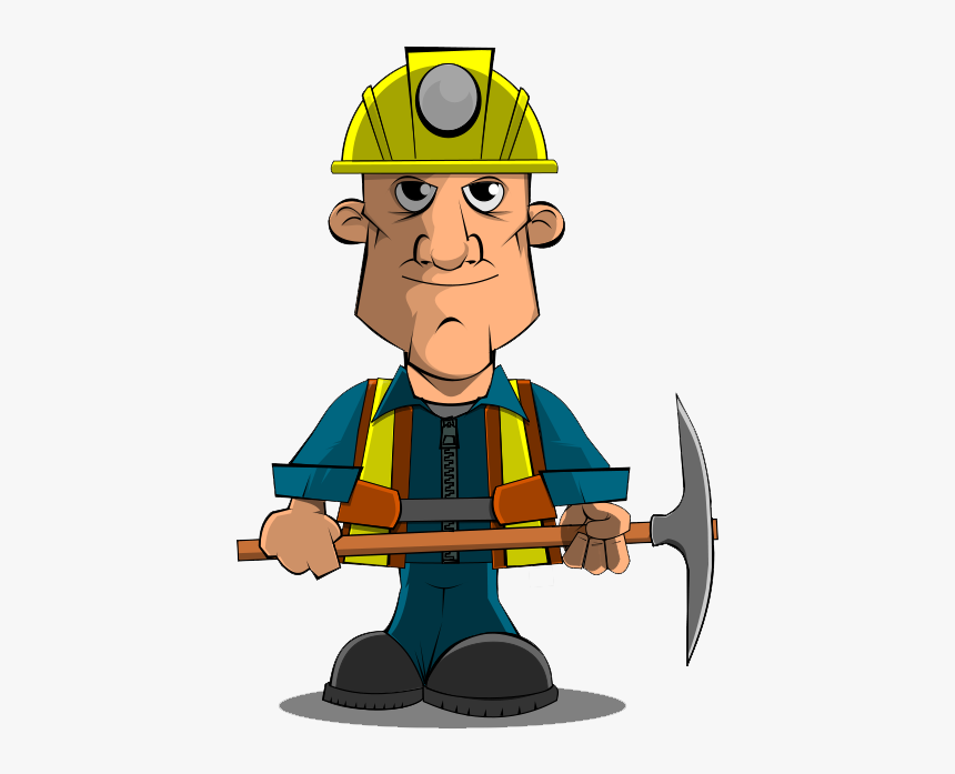 Miner Panda Free Images - Coal Miner Clipart, HD Png Download