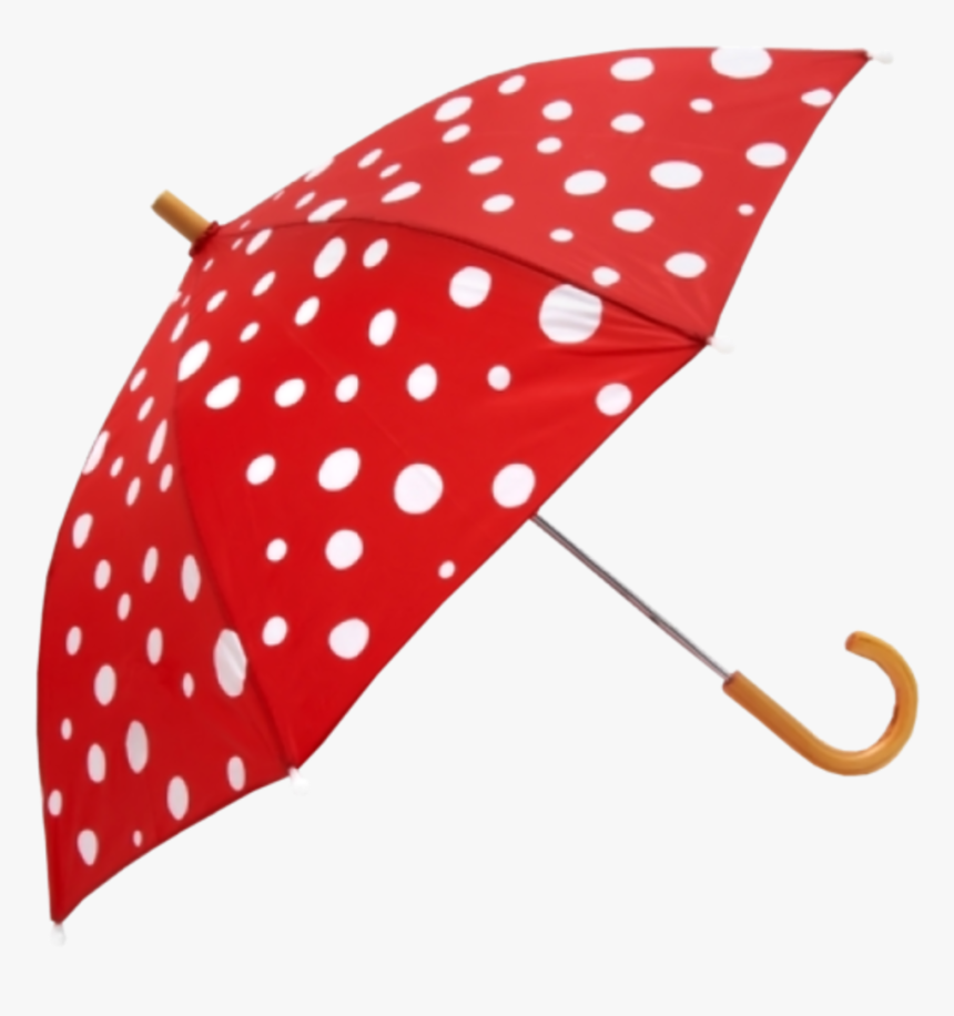 Clip Art Tubes Parapluies Polka Dots - Paraguas Rojo Con Lunares Blancos, HD Png Download