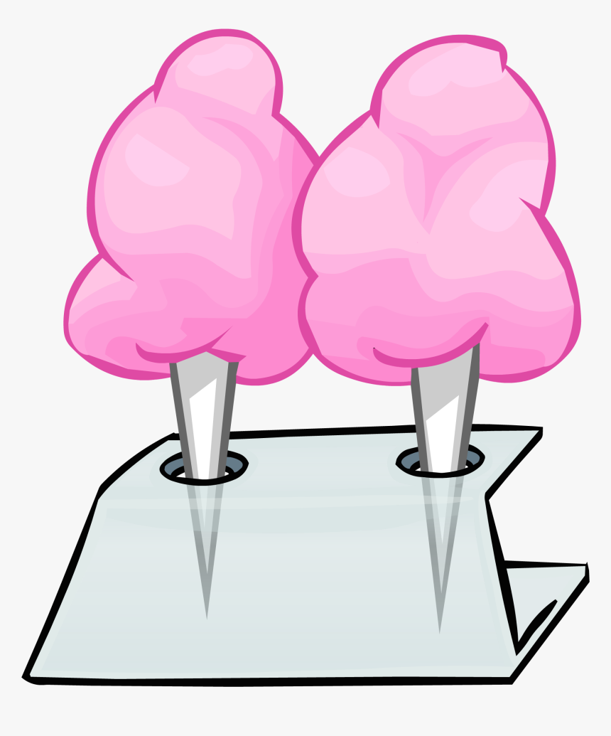Transparent Cotton Candy Png - Pink Cotton Candy Penguin, Png Download
