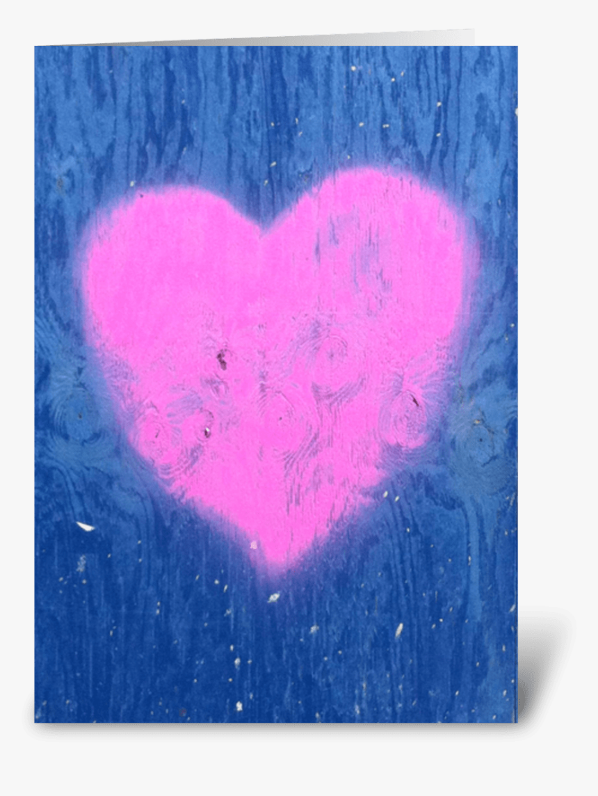 Pink Graffiti Heart On Wall - Heart, HD Png Download