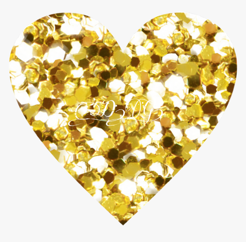 Transparent Graffiti Heart Png - Glitter Gold Heart Png, Png Download