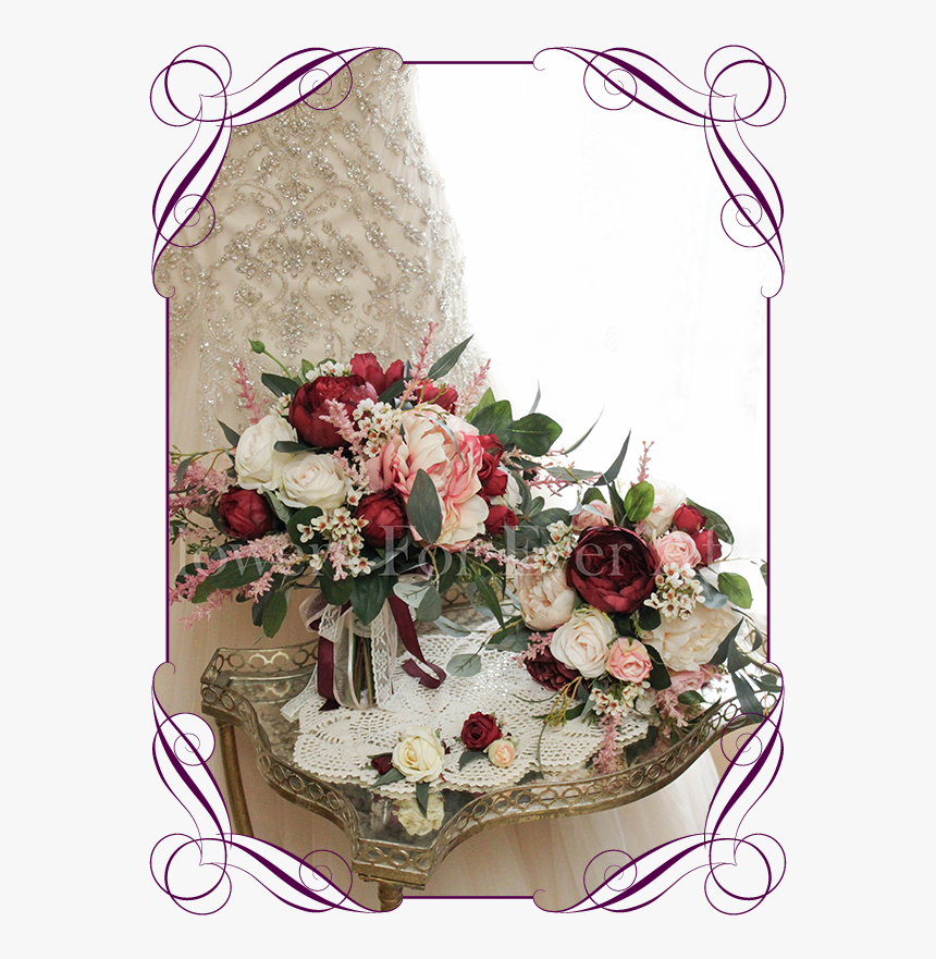 Transparent Wedding Bouquet Png - Garden Roses, Png Download