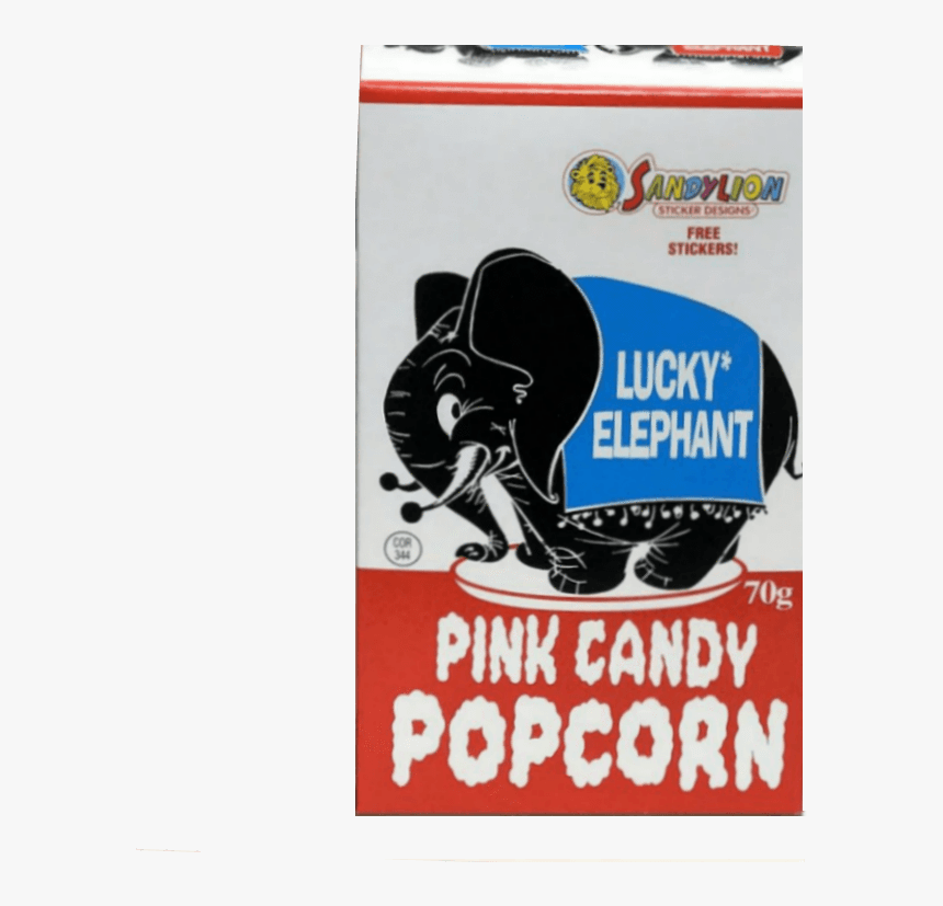 Transparent Pink Candy Png - Pink Elephant Popcorn, Png Download