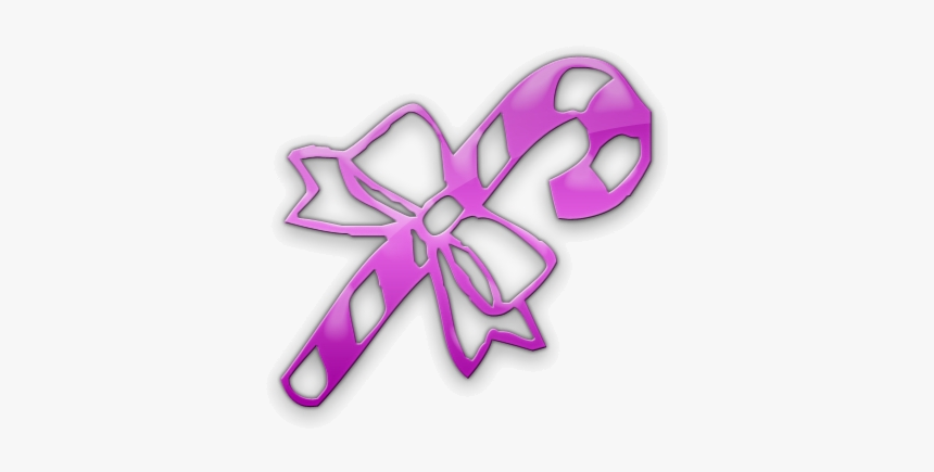 Candy Cane Clipart Pink Purple Image Transparent Png, Png Download
