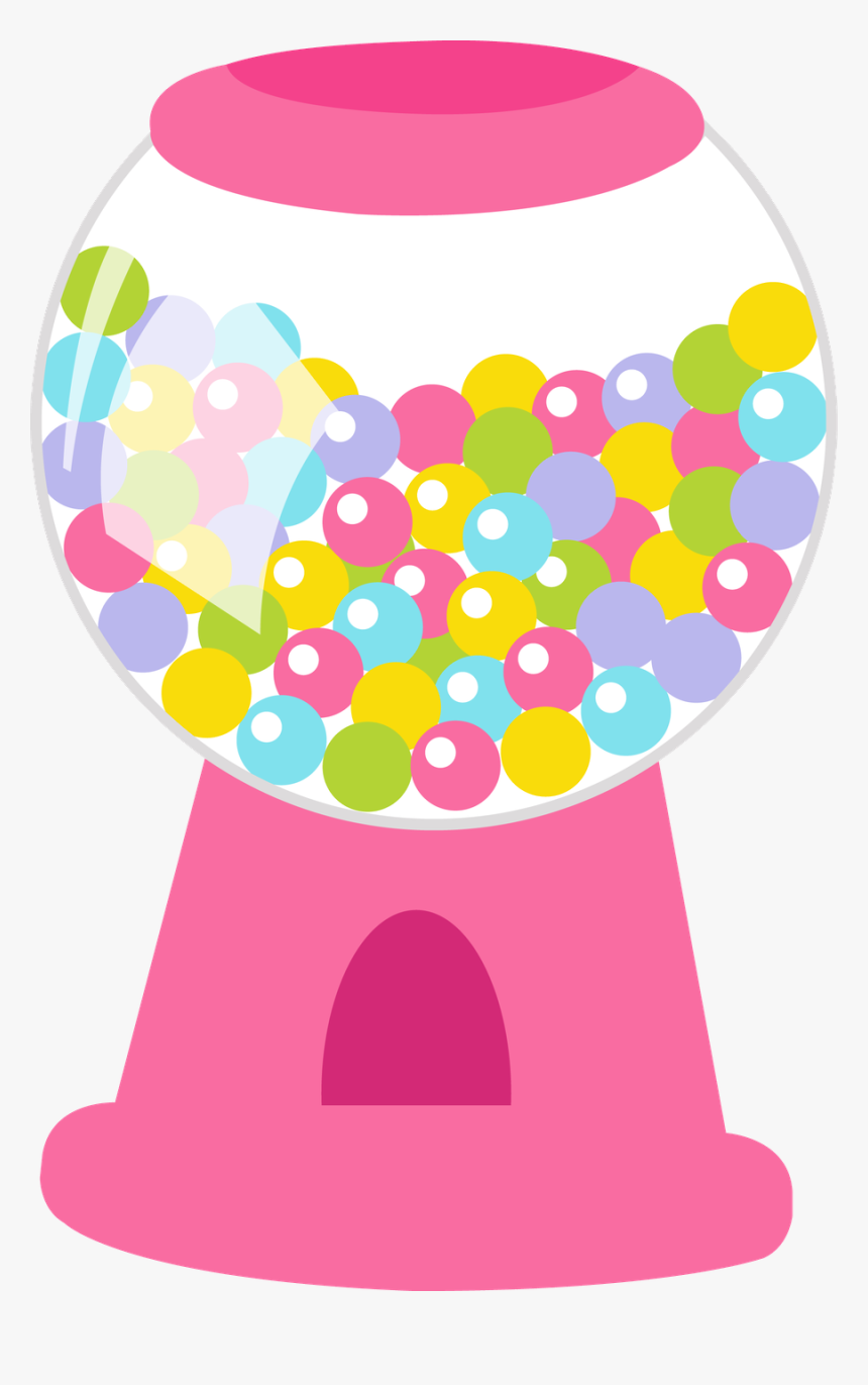 Transparent Candy Clipart Png - Pink Gumball Machine Clipart, Png Download