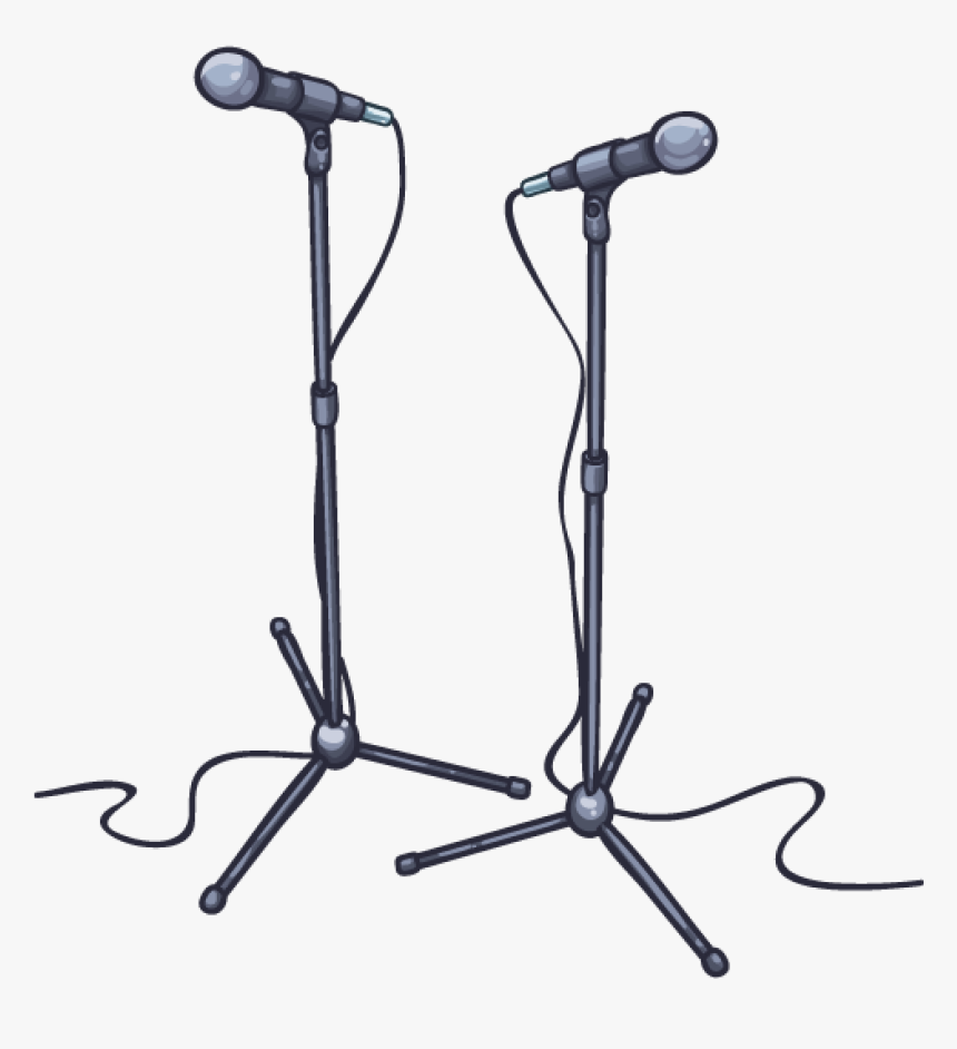 Microphone With Stand Png File , Png Download - Mic Stand Png Transparent Png, Png Download