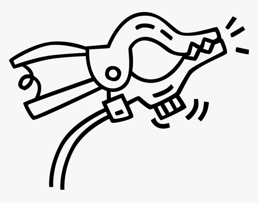 Vector Illustration Of Jumper Booster Cables Provide - Jumper Cables Drawing Png, Transparent Png