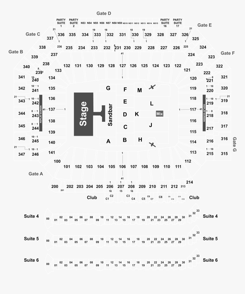 Ford Field Seating Monster Jam 2019, HD Png Download