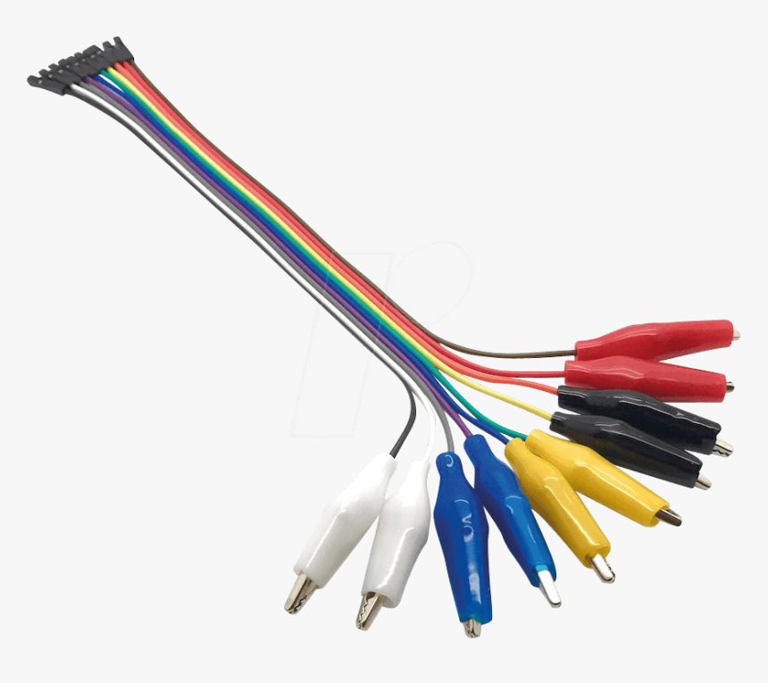 Development Board Jumper Cable, 10-pin To Alligator - Networking Cables, HD Png Download
