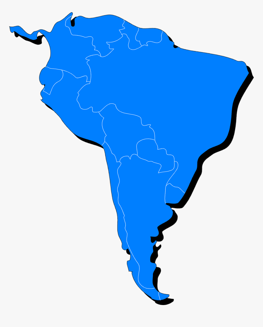 Clipart South America Map - South America Map Png, Transparent Png