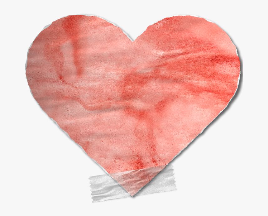 Heart, Love, Romantic, Tape, Red, Png File - Heart, Transparent Png