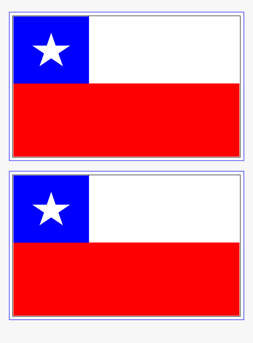 Flag Of Chile Printable, HD Png Download