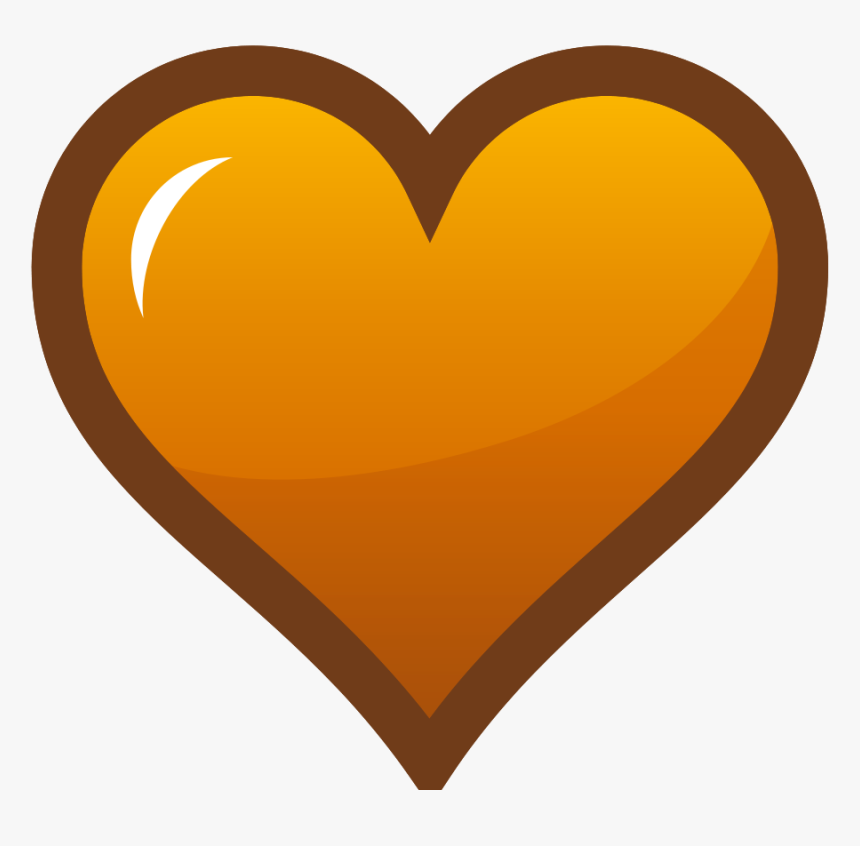 Heart Clipart Png File Tag List, Heart Clip Arts Svg - Heart Clipart Orange, Transparent Png