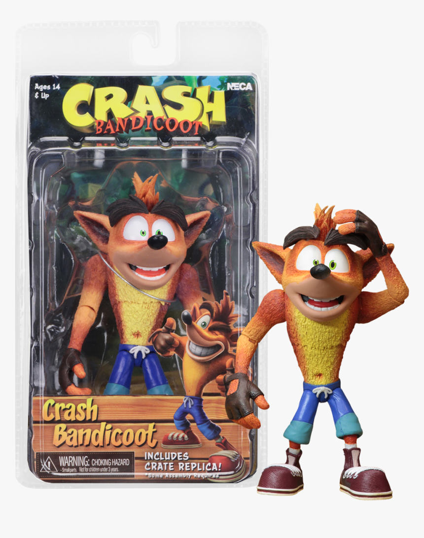 Crash Bandicoot 7 Scale Action Figure Crash Bandicoot, HD Png Download