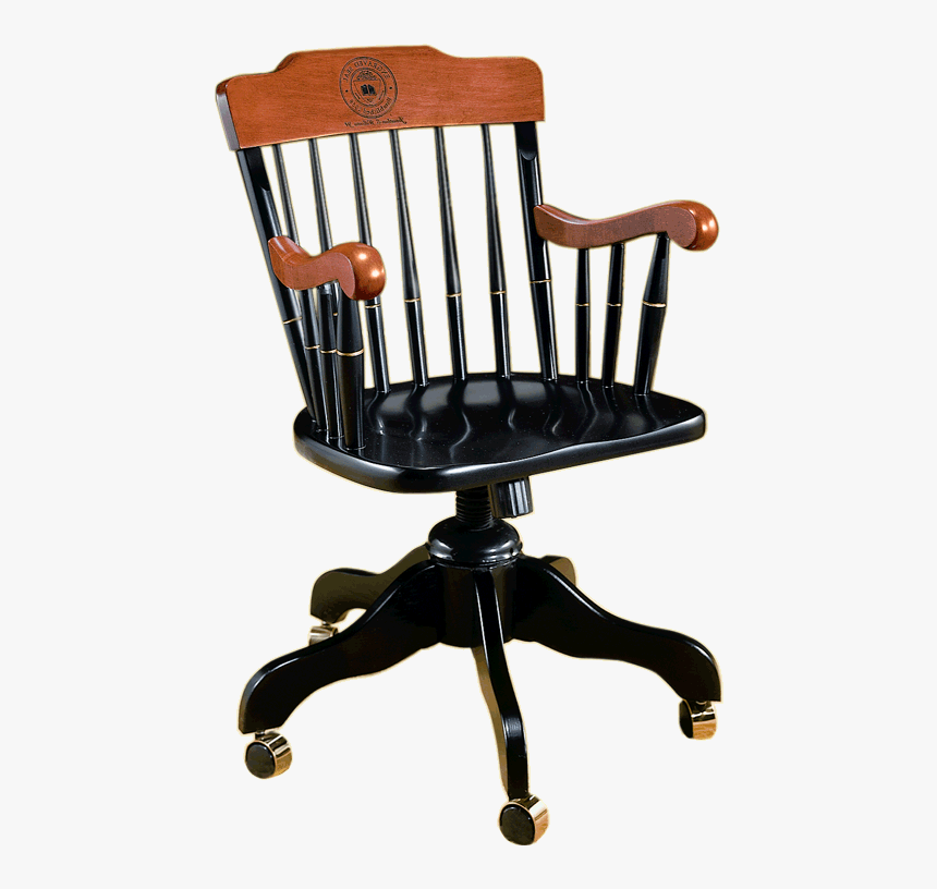 Swivel Desk Chair - Engraved Chair, HD Png Download