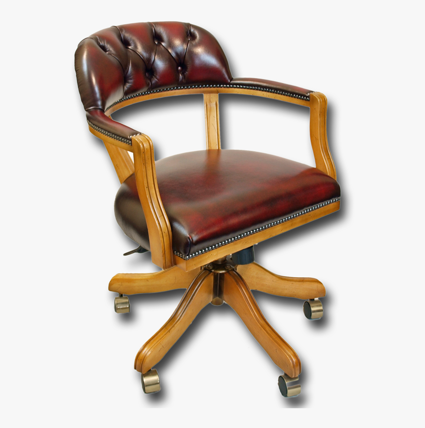 Antique Reproduction Court Swivel Desk Chair Thumbnail - Court Chair Png, Transparent Png