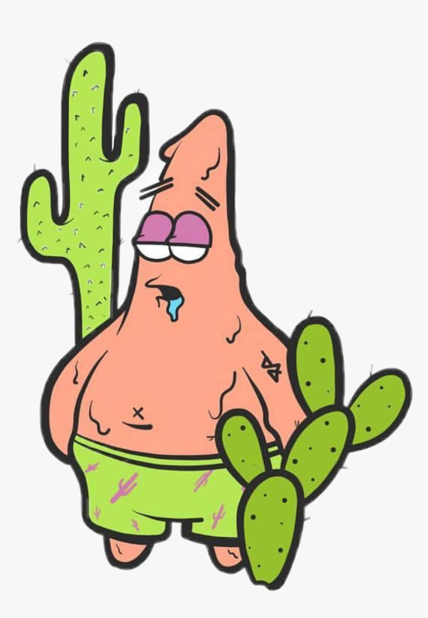#spongebob #patrick #star #patrickstar #cactus - Patrick Star Cactus, HD Png Download