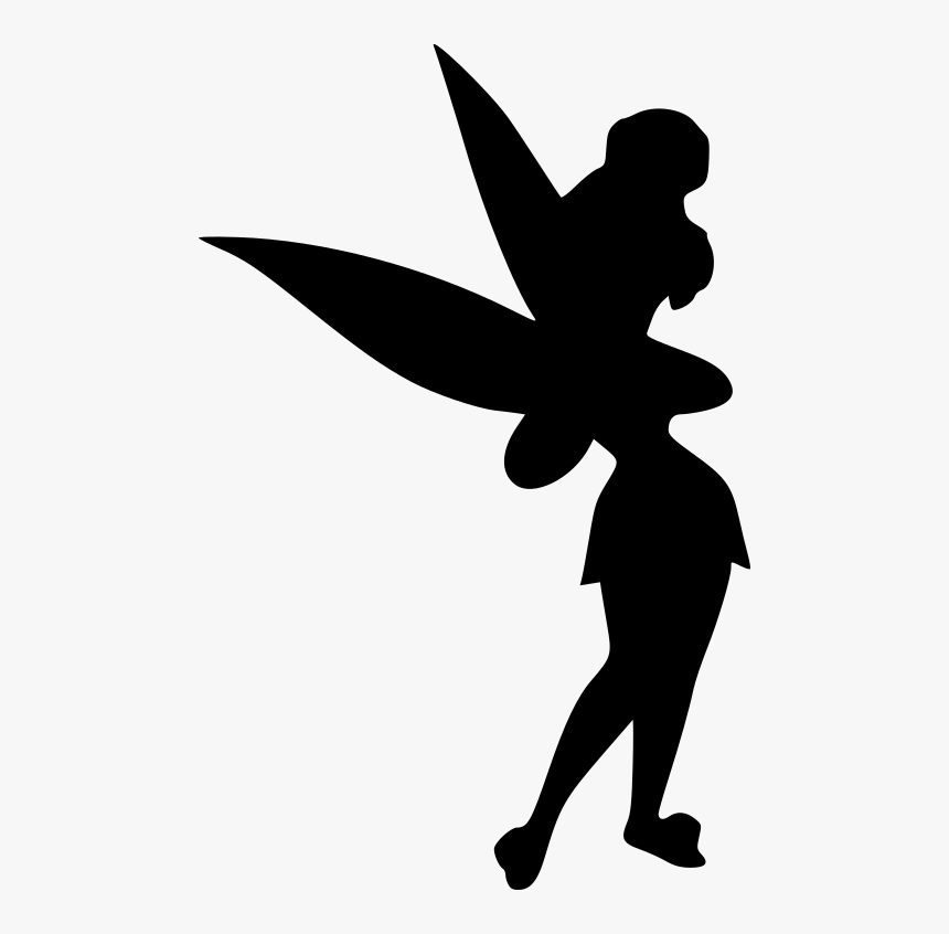 I Speak In Disney Song Lyrics And Doctor Who Quotes - Disney Silhouette Tinkerbell, HD Png Download