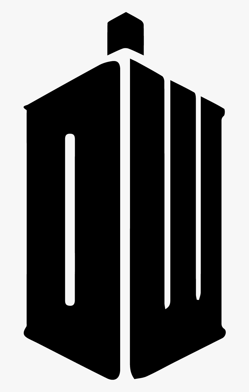 Doctor Tardis Logo Stencil Decal - Doctor Who Tardis Symbol, HD Png Download