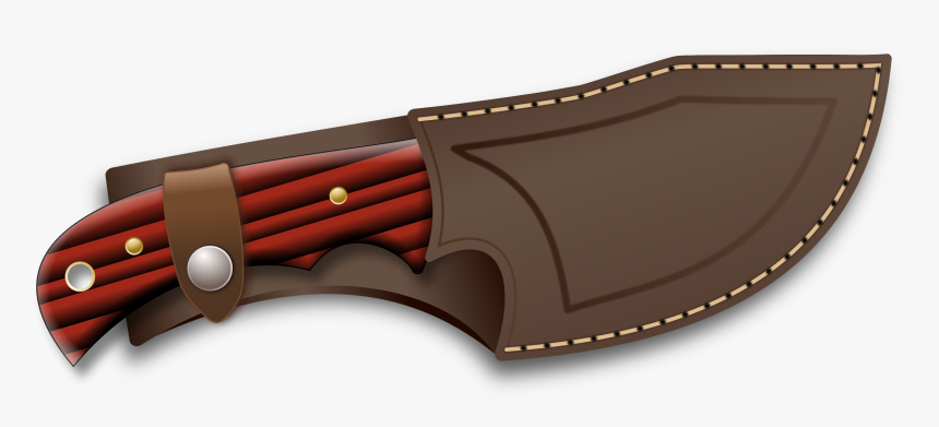 Hunter In A Sheath - Hunter Knife Clip Art, HD Png Download