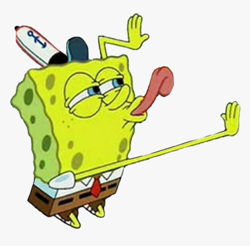 Spongebob Licking Meme Transparent , Transparent Cartoons - Spongebob Licking Meme Transparent, HD Png Download