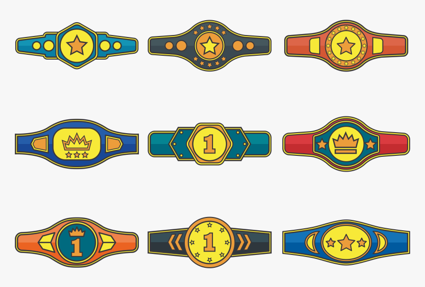 Championship Belt Trophy Transprent - Clipart Png Boxing Belt, Transparent Png