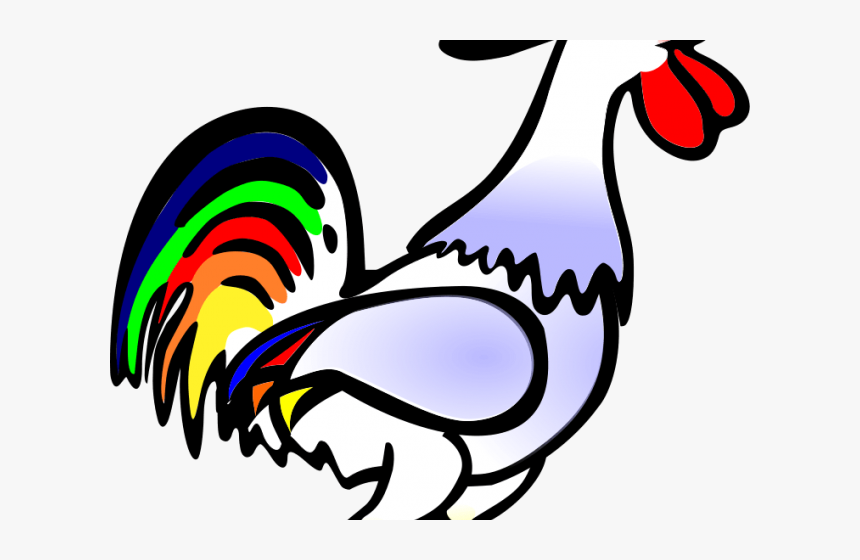 Chicken Clipart Shadow - Rooster Cock Clipart, HD Png Download