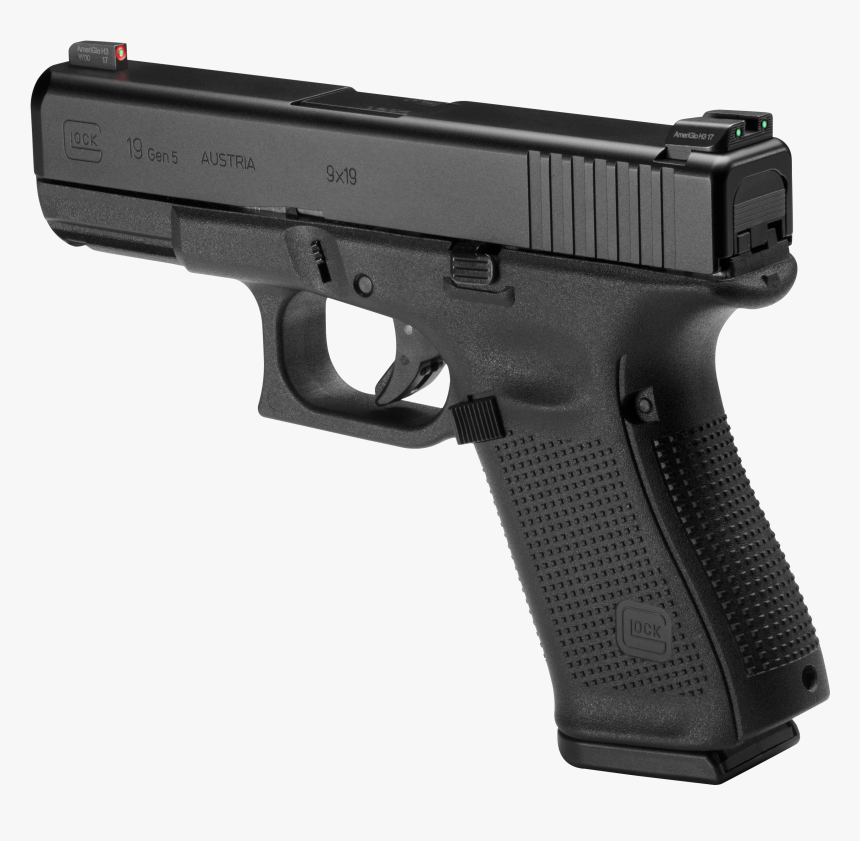 Glock 19 Semi-automatic Pistol 9�19mm Parabellum - Ameriglo Glock 19 Gen 5, HD Png Download