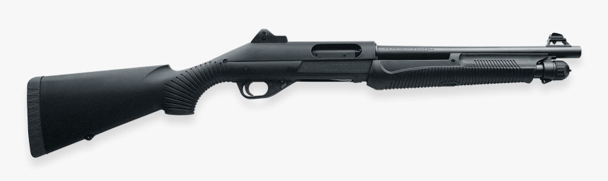 Nova Pump-action Shotgun Shown In Black - Benelli Nova, HD Png Download